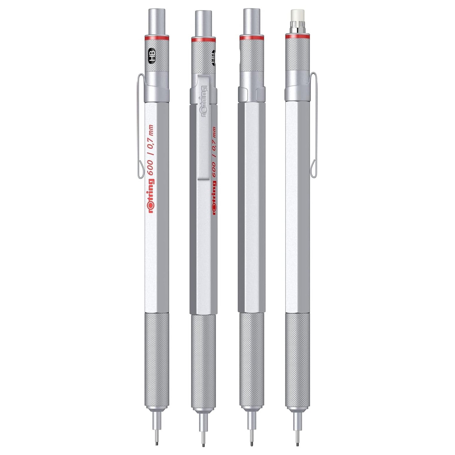 Rotring 600 Silver Mechanical Pencil (0.7 MM) 1904444
