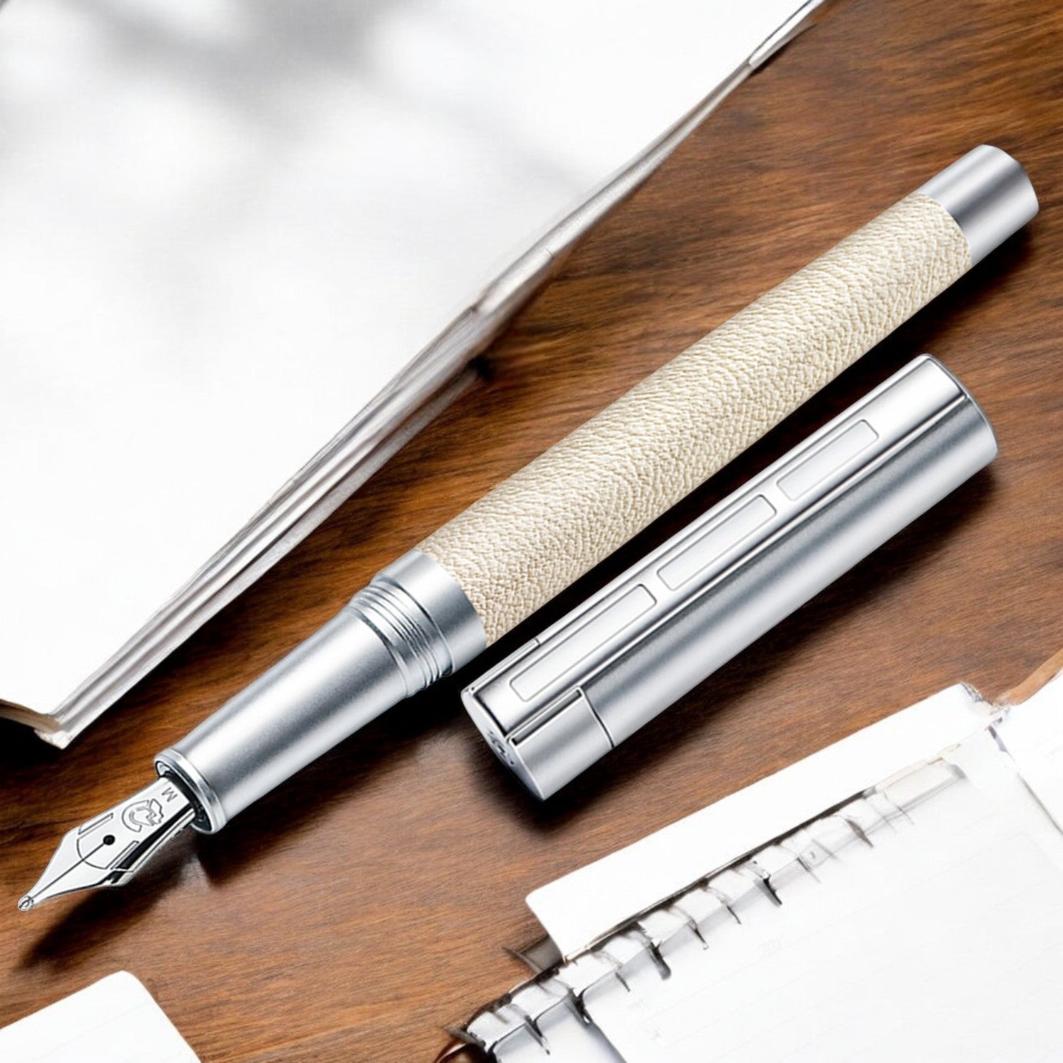 Staedtler Premium Corium Simplex Beige CT Fountain Pen