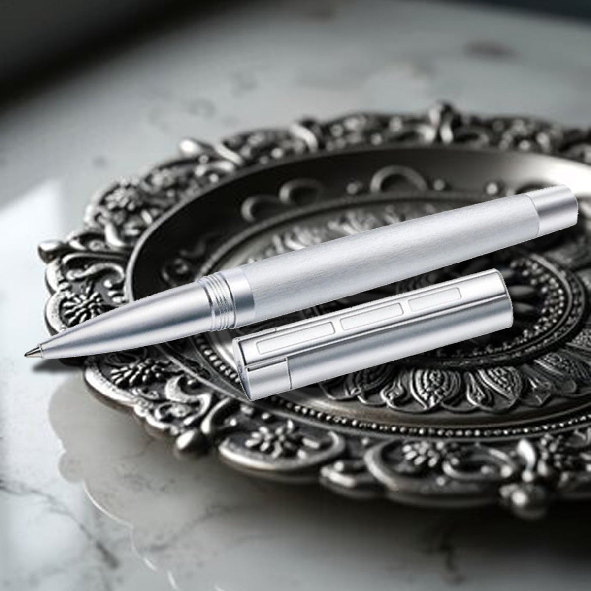 Staedtler Premium Metallum Silver CT Roller Ball Pen 9PMM240M-9