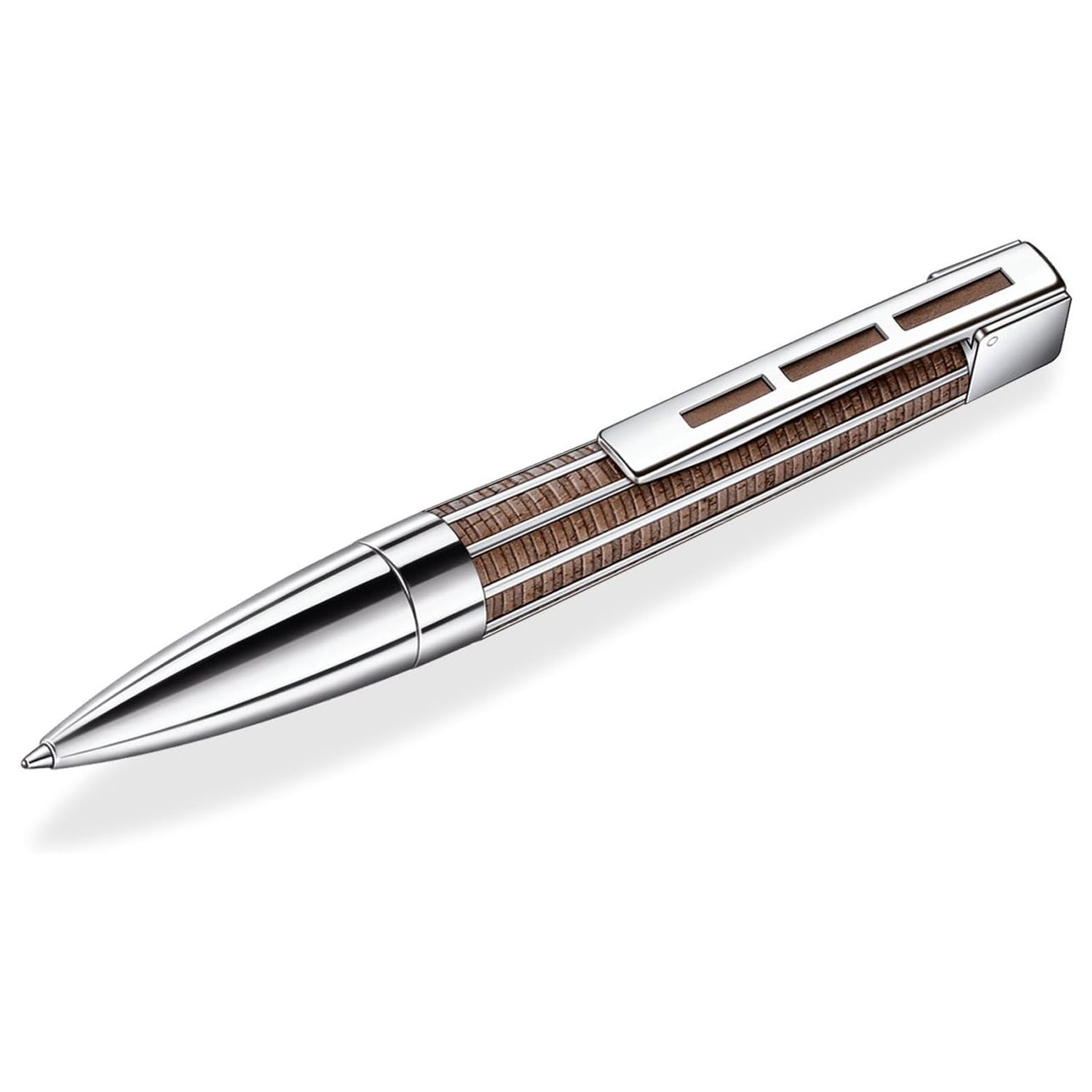 Staedtler Premium Princeps Walnut Wood CT Ballpoint Pen 9PT320M-9