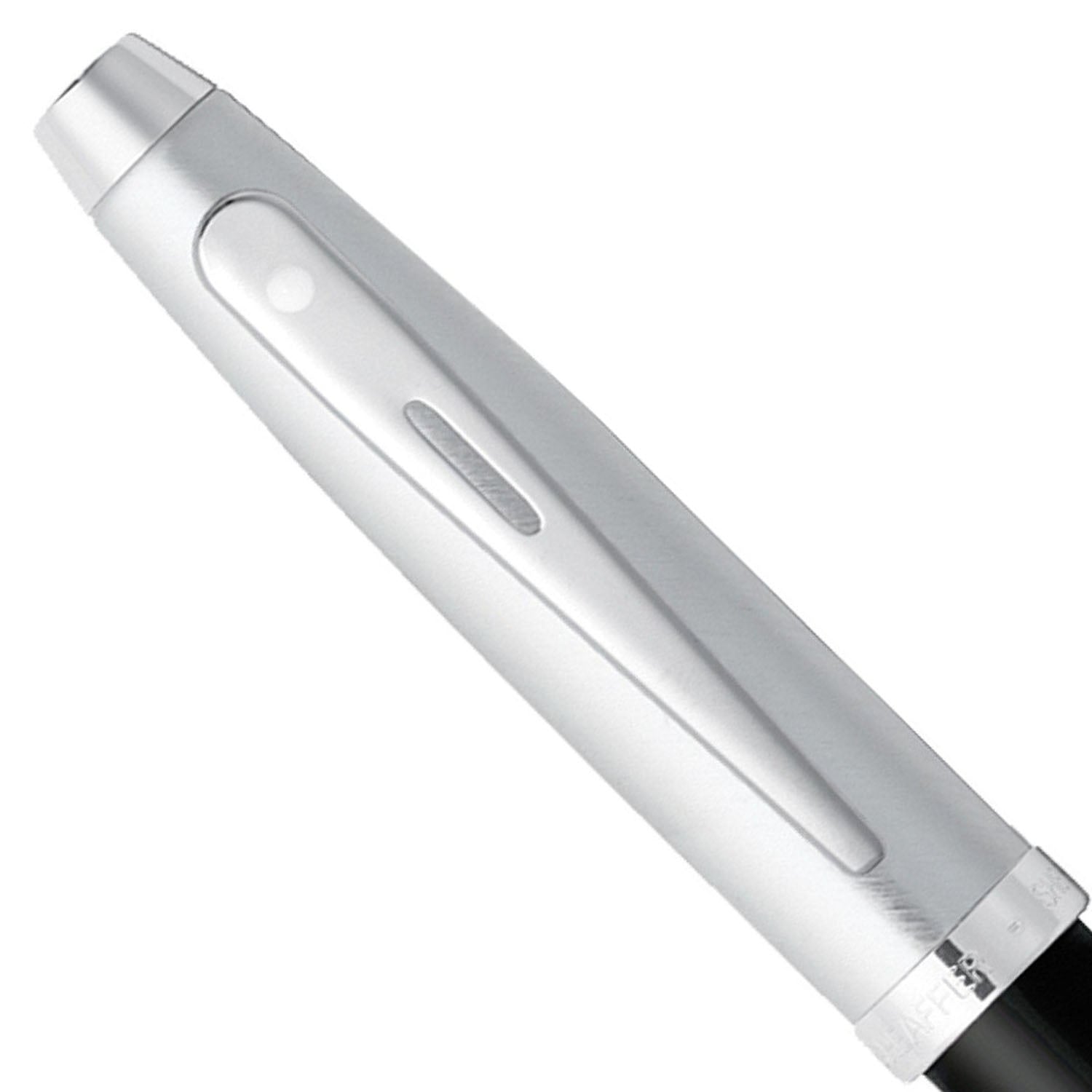 Sheaffer 100 Black/Brushed Chrome CT Ballpoint Pen A9313