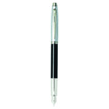 Sheaffer 100 Black/Brushed Chrome CT Fountain Pen