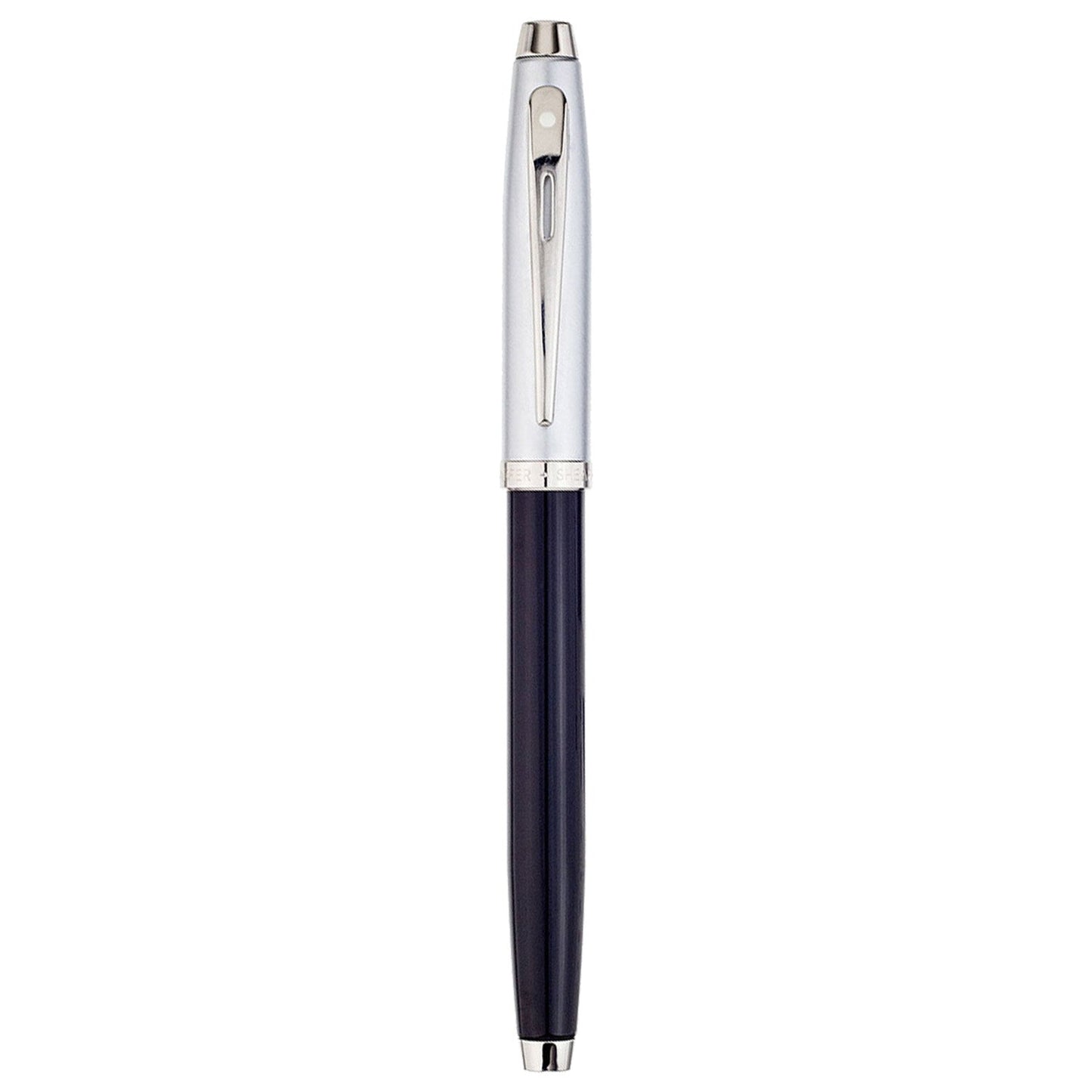 Sheaffer 100 Black/Brushed Chrome CT Fountain Pen