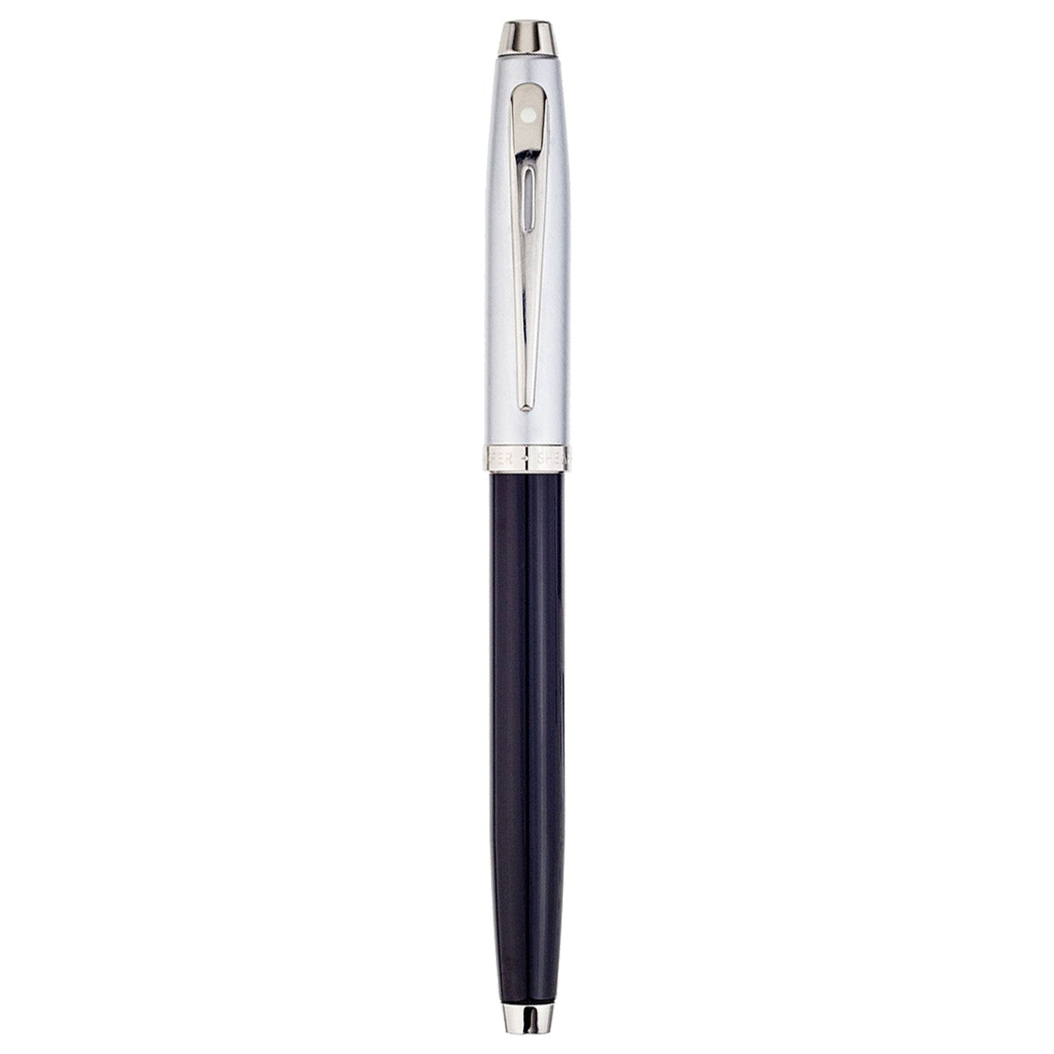Sheaffer 100 Black/Brushed Chrome CT Fountain Pen