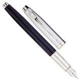 Sheaffer 100 Black/Brushed Chrome CT Fountain Pen