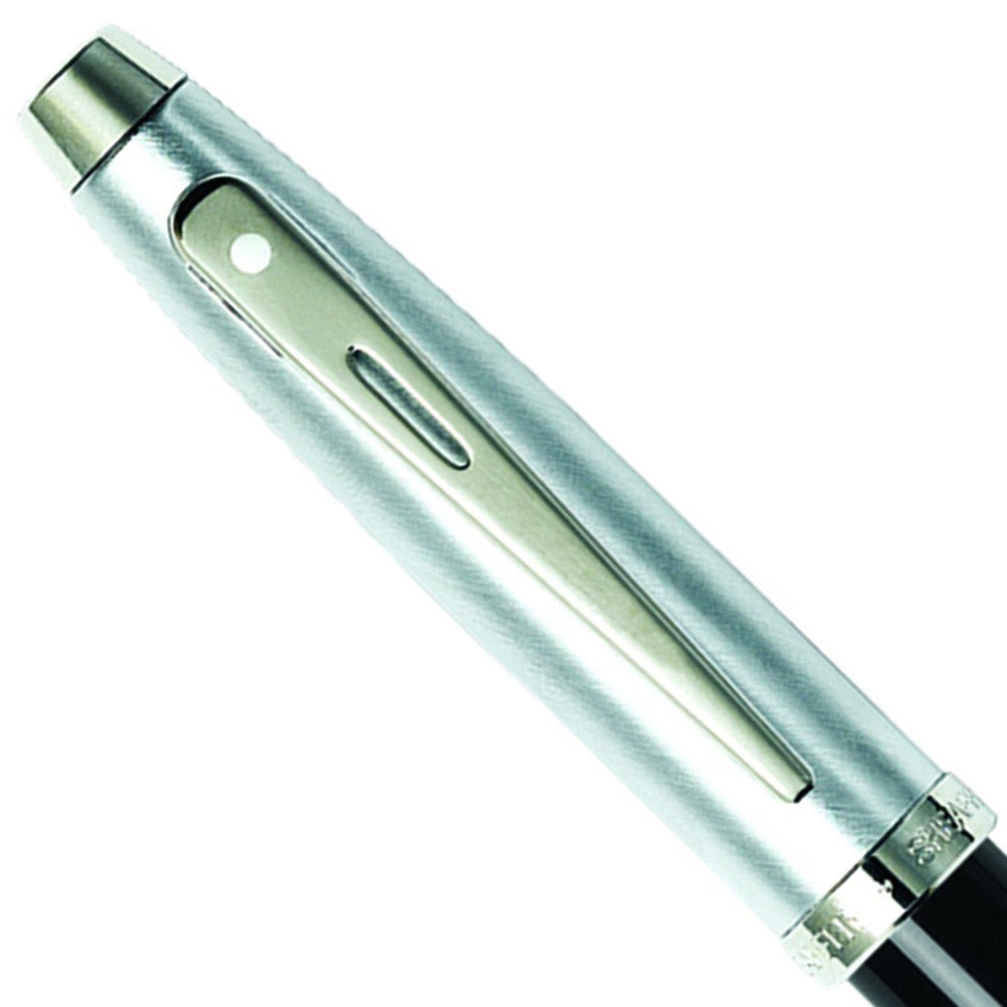 Sheaffer 100 Black/Brushed Chrome CT Fountain Pen
