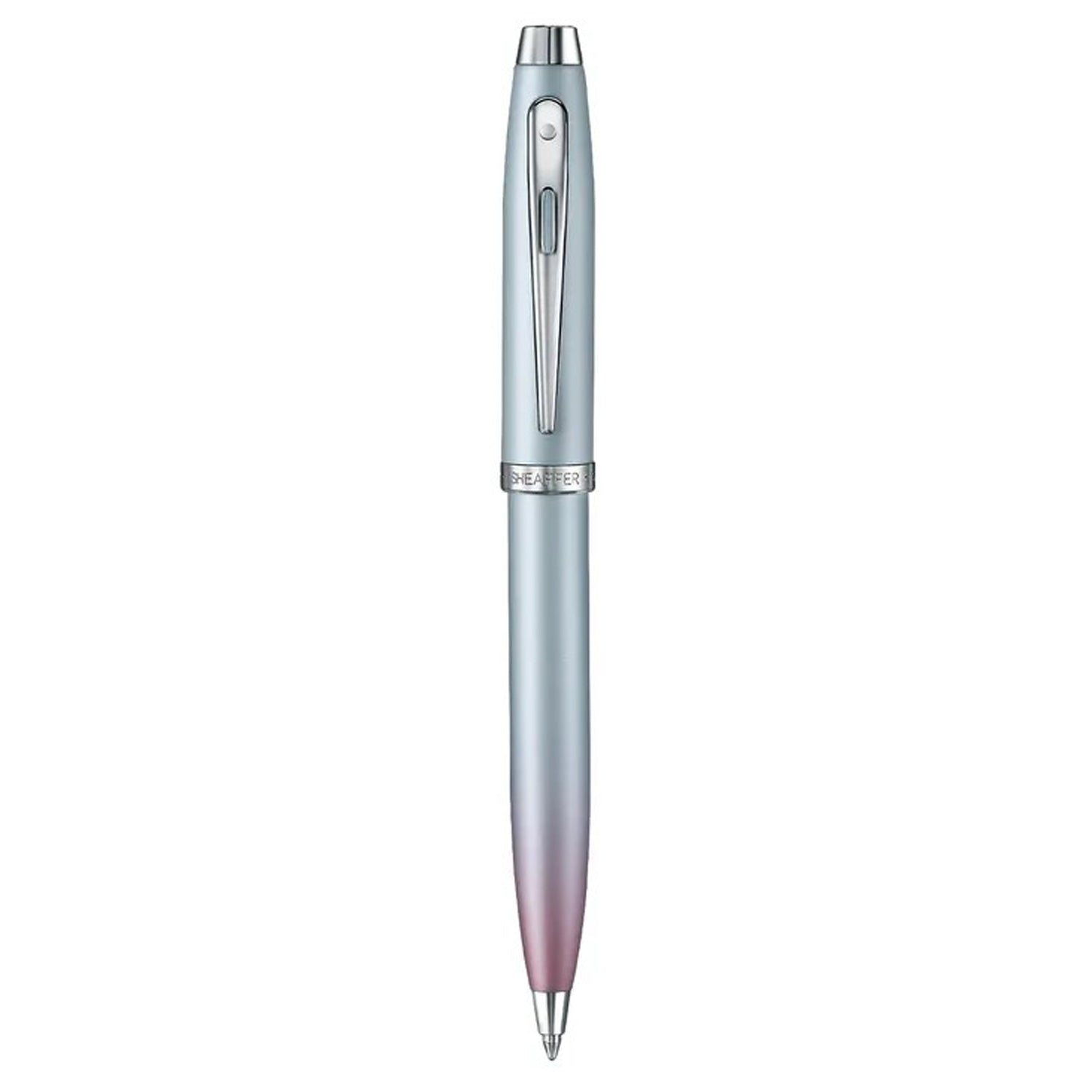 Sheaffer Expressions 100 Blue/Pink Pearlised Gradient CT Ballpoint Pen + Credit Card Holder Gift Set G9376