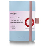Sheaffer Expressions 100 Blue/Pink Pearlised Gradient CT Ballpoint Pen + Notebook Gift Set G9376