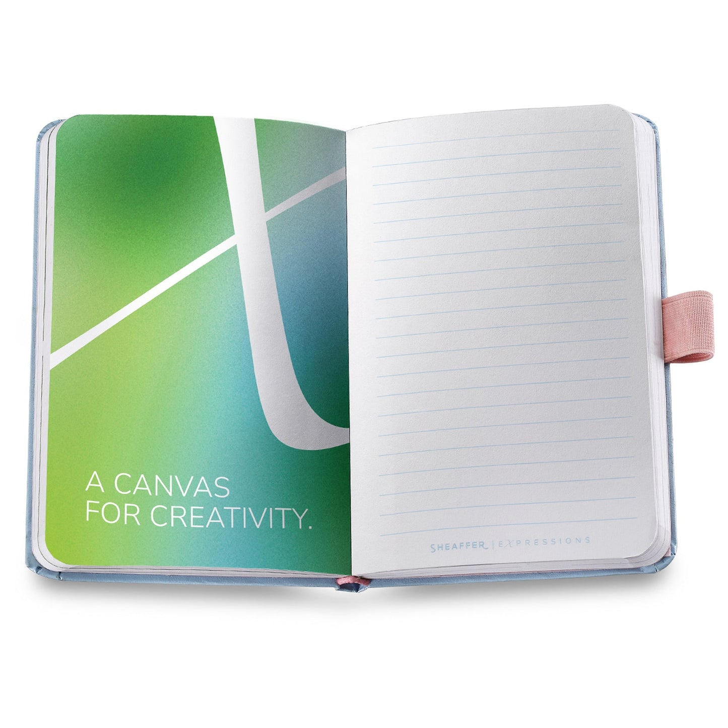 Sheaffer Expressions 100 Blue/Pink Pearlised Gradient CT Ballpoint Pen + Notebook Gift Set G9376