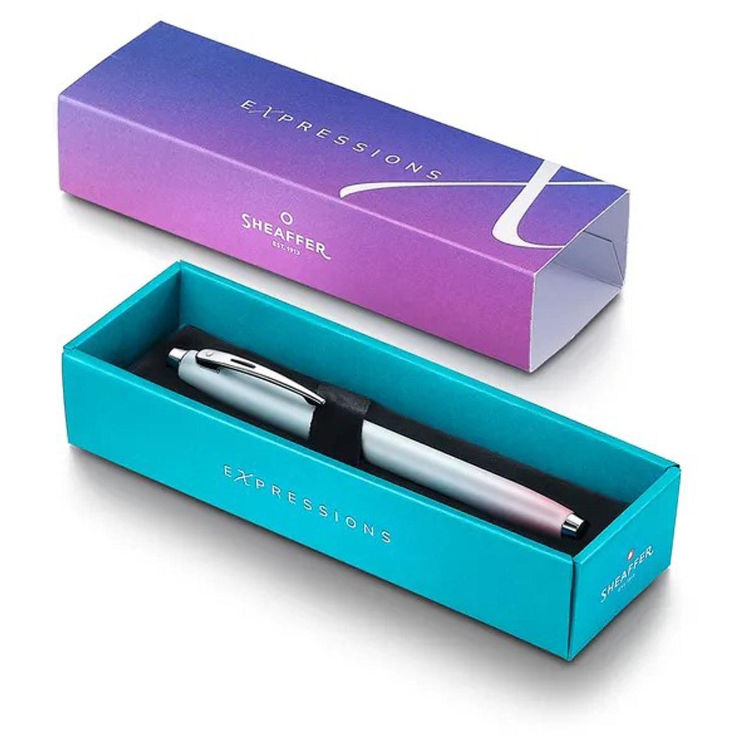 Sheaffer Expressions 100 Blue/Pink Pearlised Gradient CT Roller Ball Pen 9376