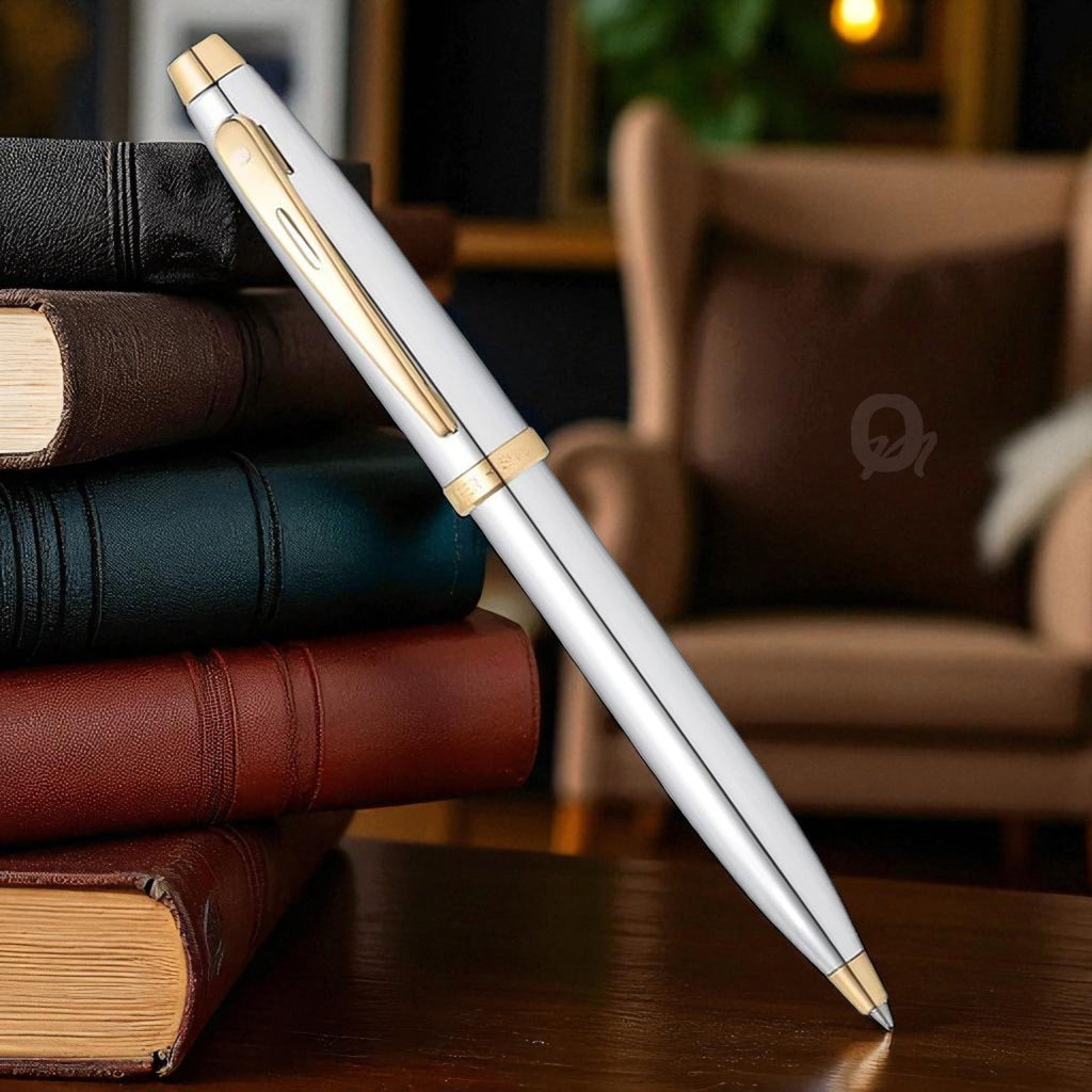 Sheaffer 100 Bright Chrome GT Ballpoint Pen A9340