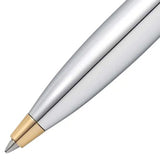 Sheaffer 100 Bright Chrome GT Ballpoint Pen + Table Clock Gift Set G9340