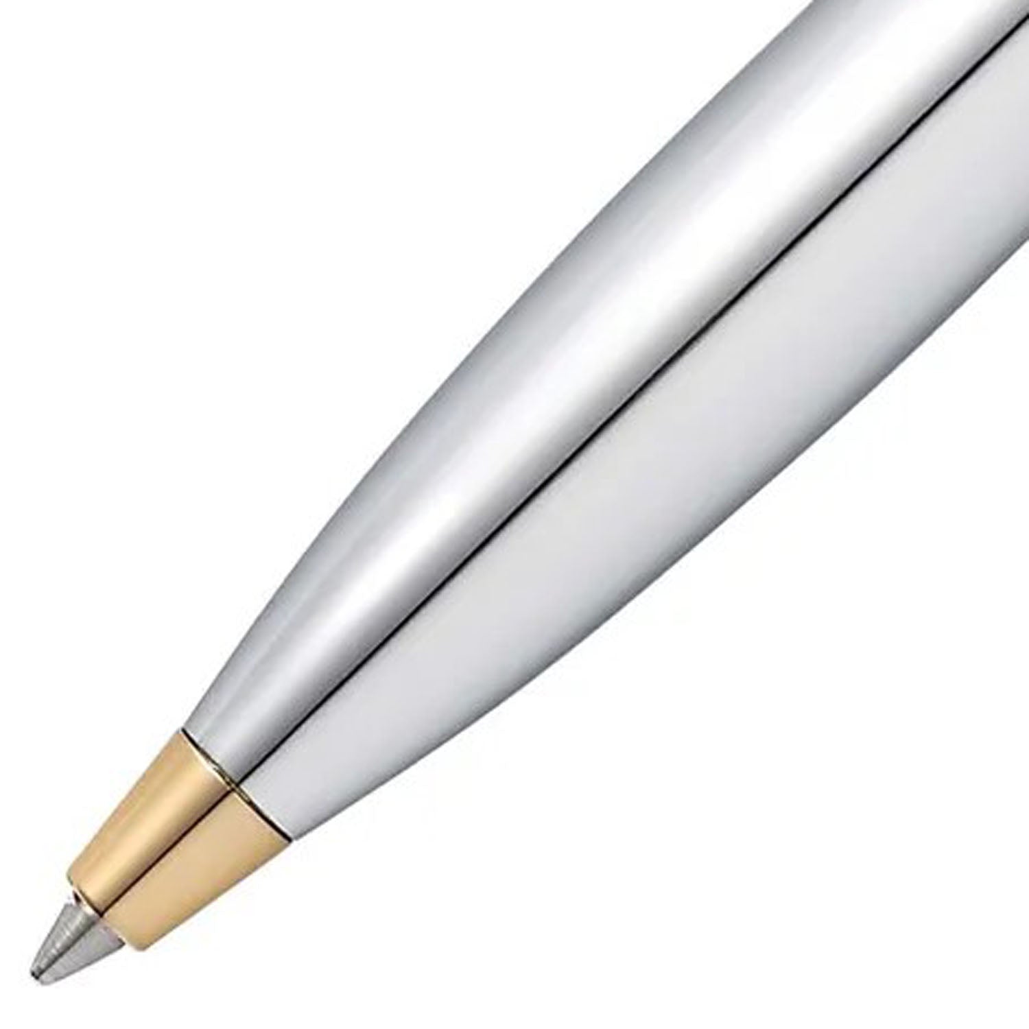 Sheaffer 100 Bright Chrome GT Ballpoint Pen + Table Clock Gift Set G9340