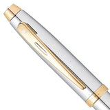 Sheaffer 100 Bright Chrome GT Ballpoint Pen + Table Clock Gift Set G9340