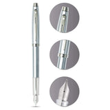 Sheaffer 100 Brushed Chrome CT Fountain Pen