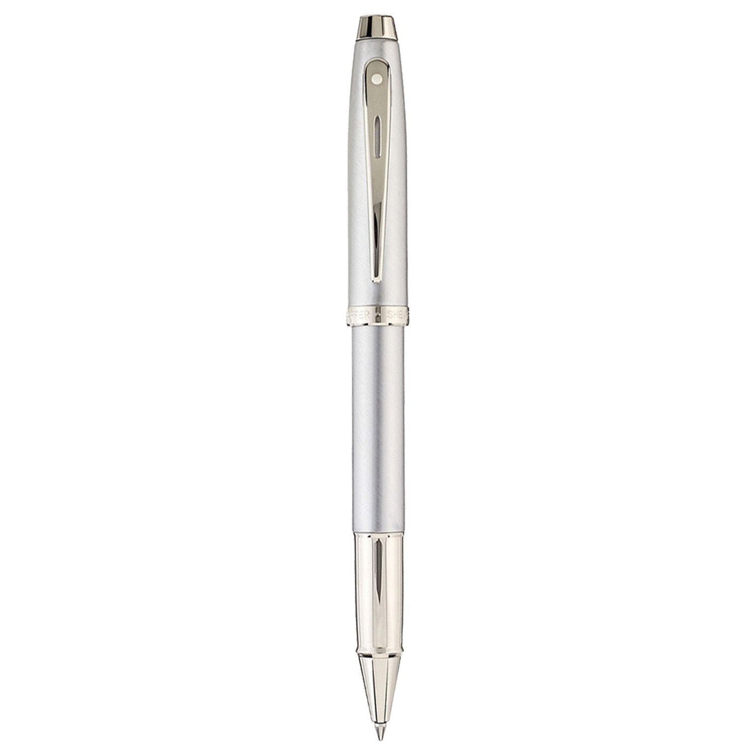 Sheaffer 100 Brushed Chrome CT Roller Ball Pen A9306