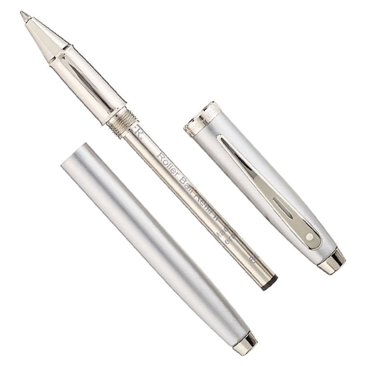Sheaffer 100 Brushed Chrome CT Roller Ball Pen A9306