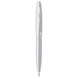 Sheaffer 100 Brushed Chrome CT Ballpoint Pen + Business Card Holder Gift Set G9306