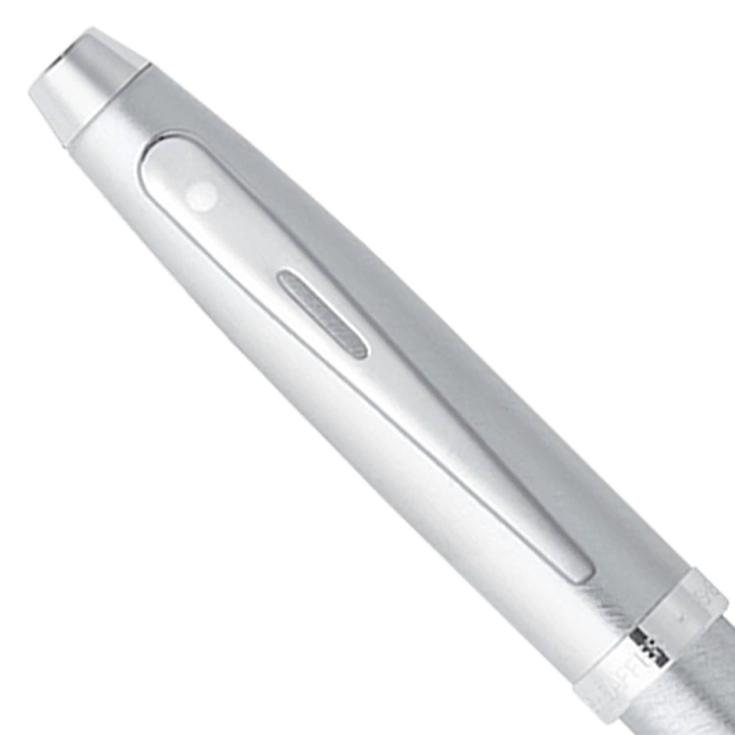 Sheaffer 100 Brushed Chrome CT Ballpoint Pen + Business Card Holder Gift Set G9306