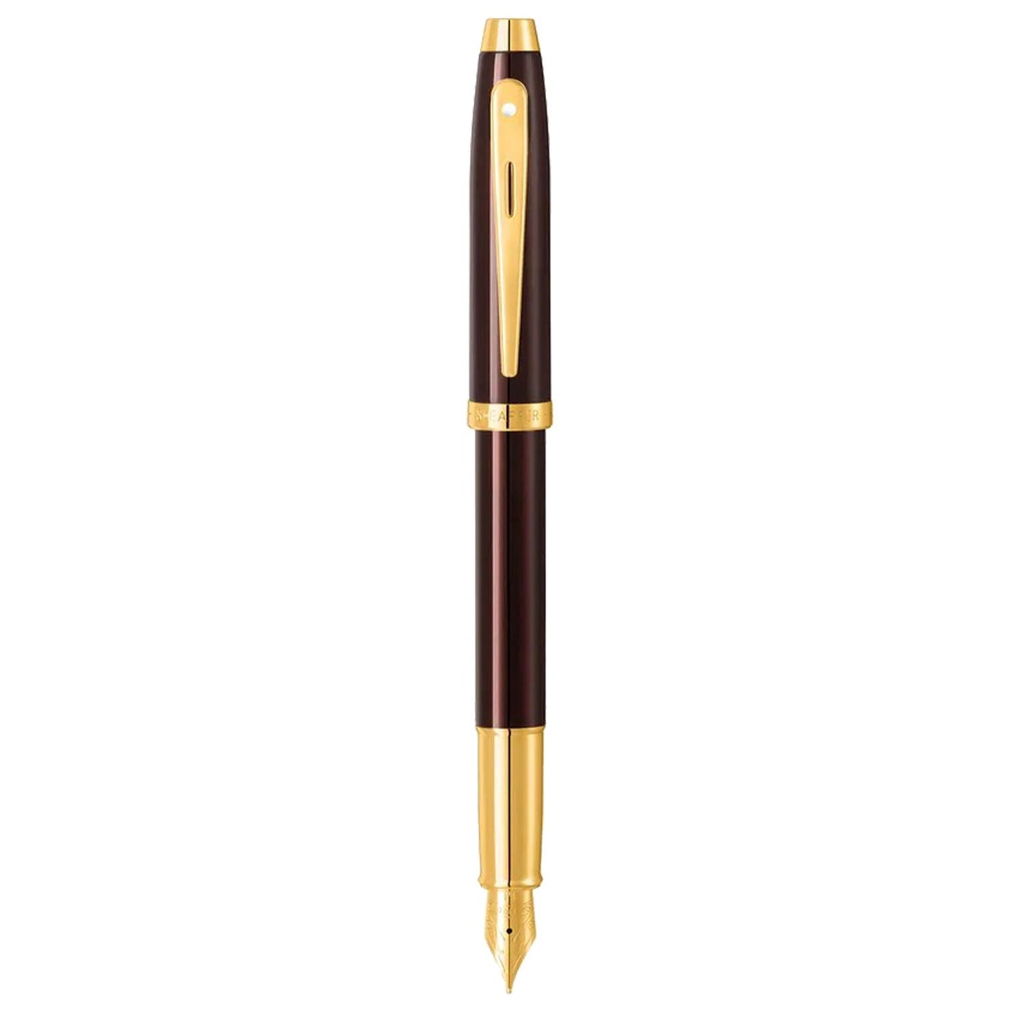Sheaffer 100 Coffee Brown GT Fountain Pen