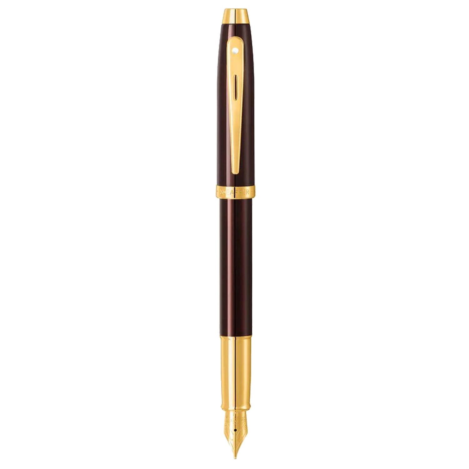 Sheaffer 100 Coffee Brown GT Fountain Pen