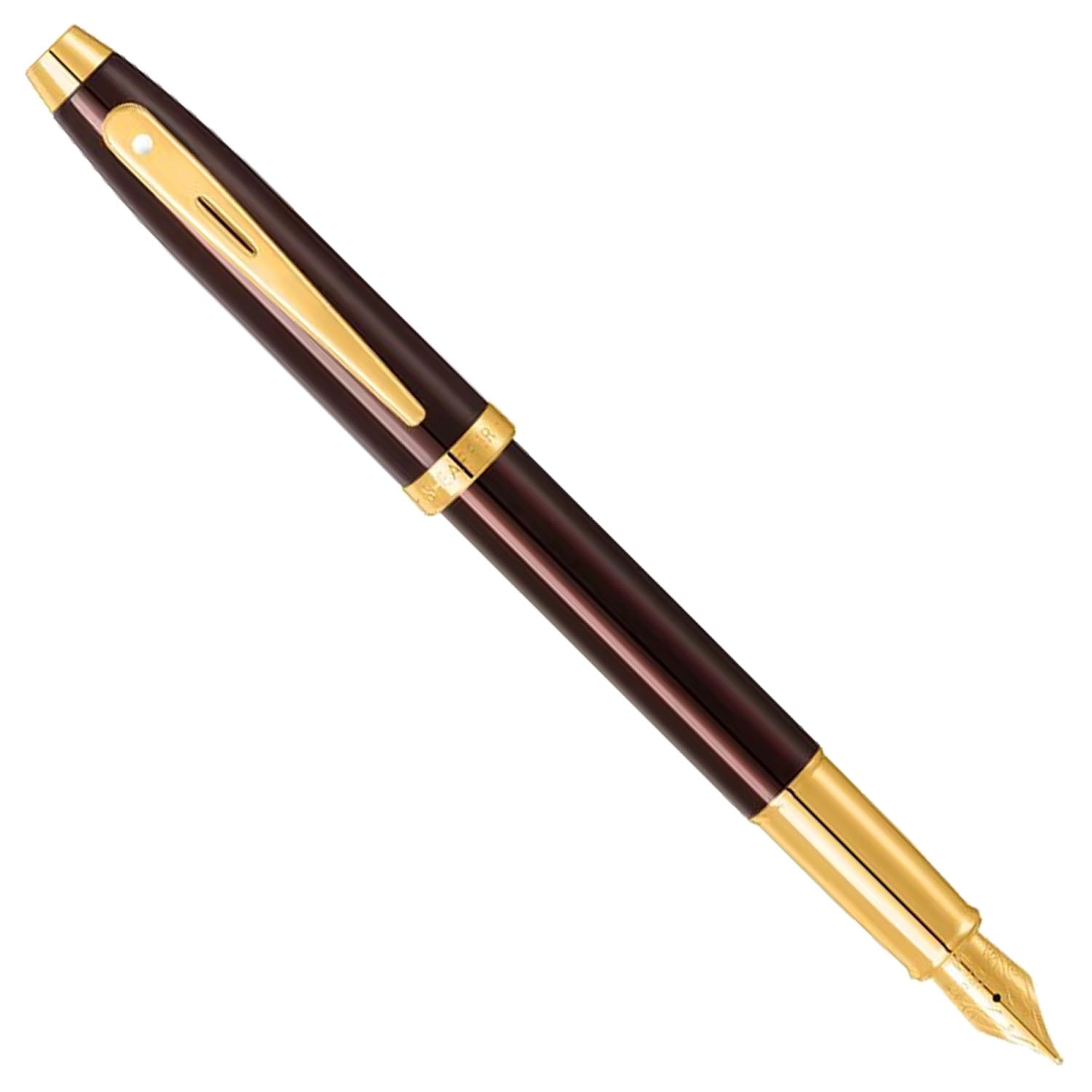 Sheaffer 100 Coffee Brown GT Fountain Pen