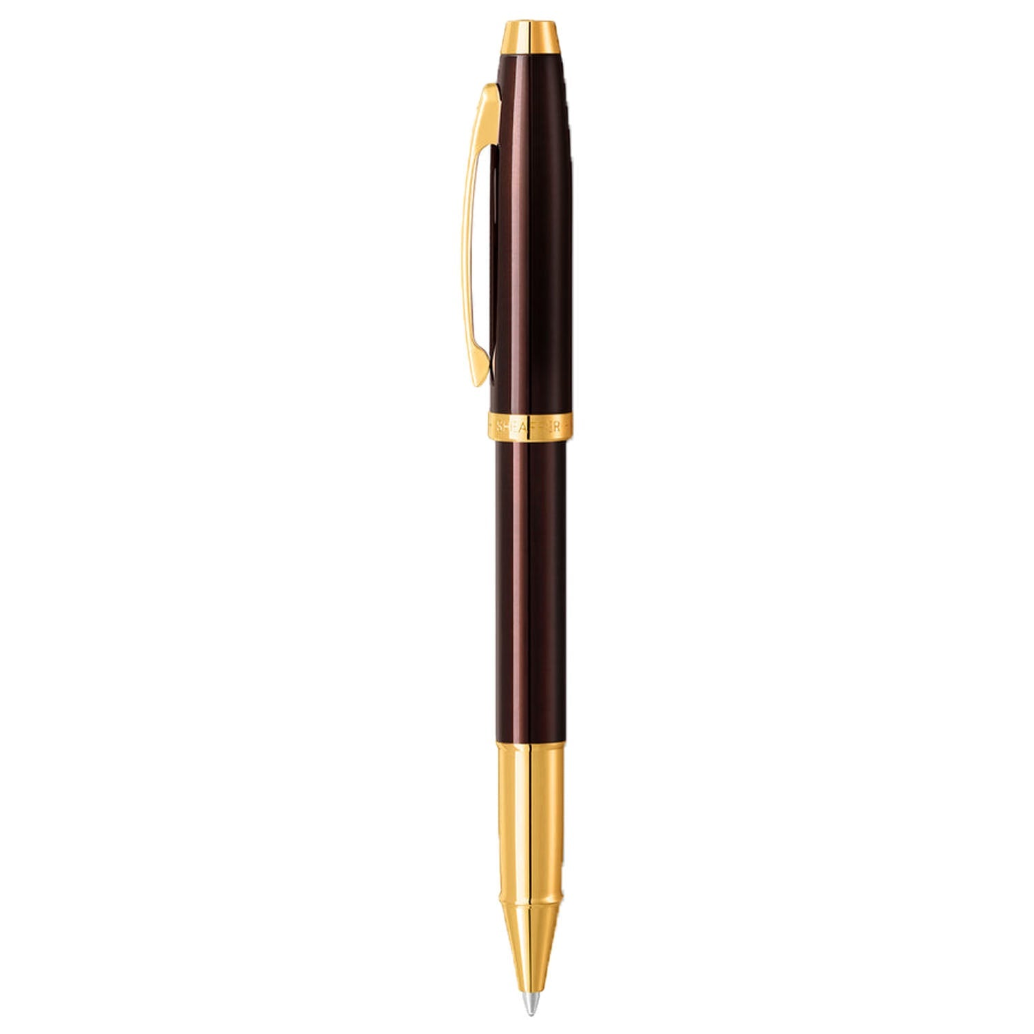 Sheaffer 100 Coffee Brown GT Roller Ball Pen A9370