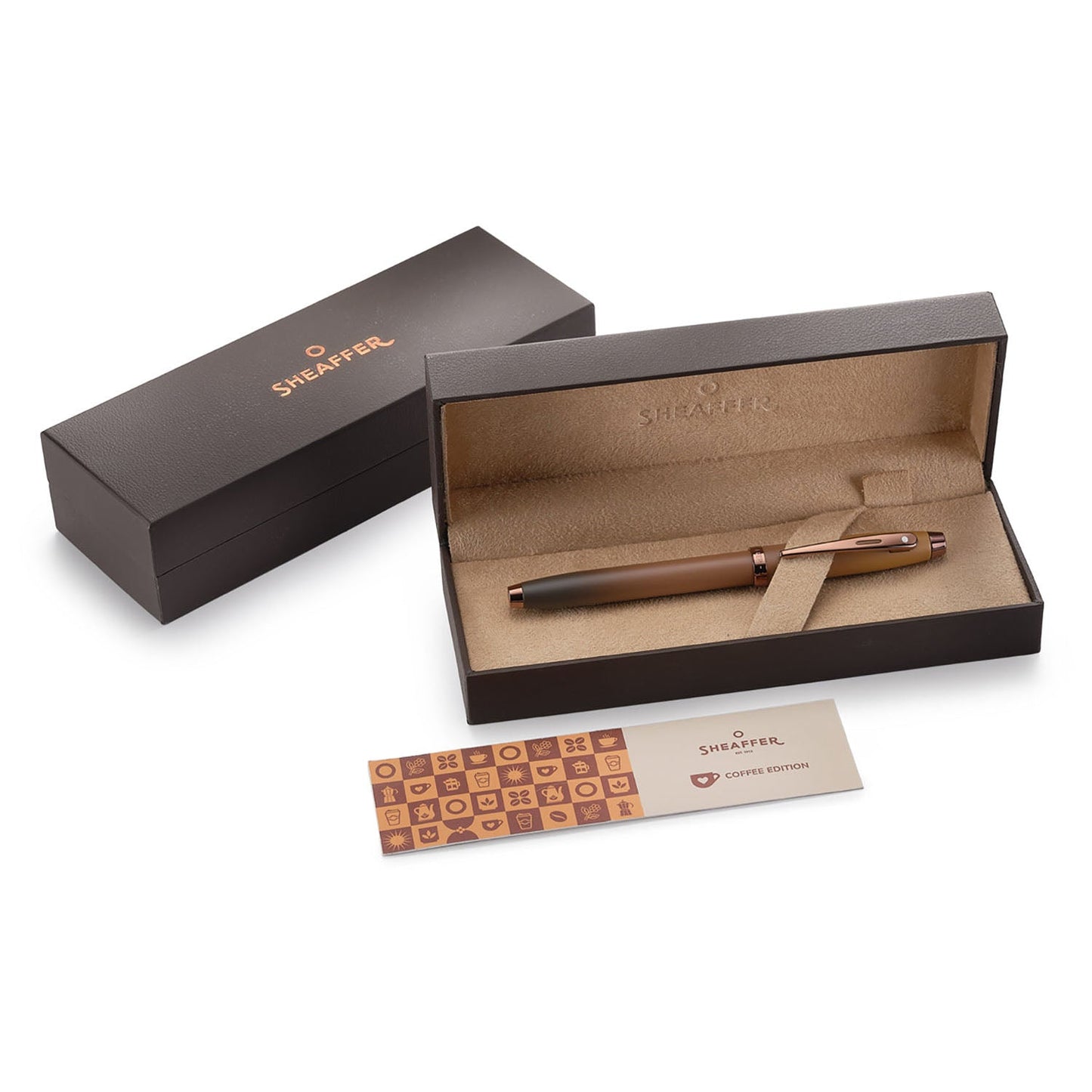 sheaffer-100-coffee-edition-matte-brown-pvd-fountain-pen-limited edition