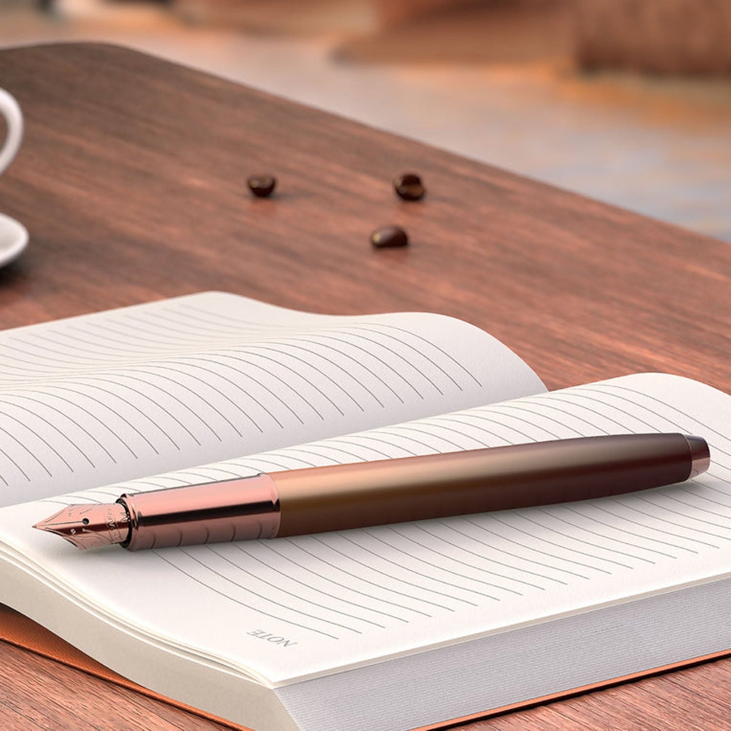 sheaffer-100-coffee-edition-matte-brown-pvd-fountain-pen-limited edition