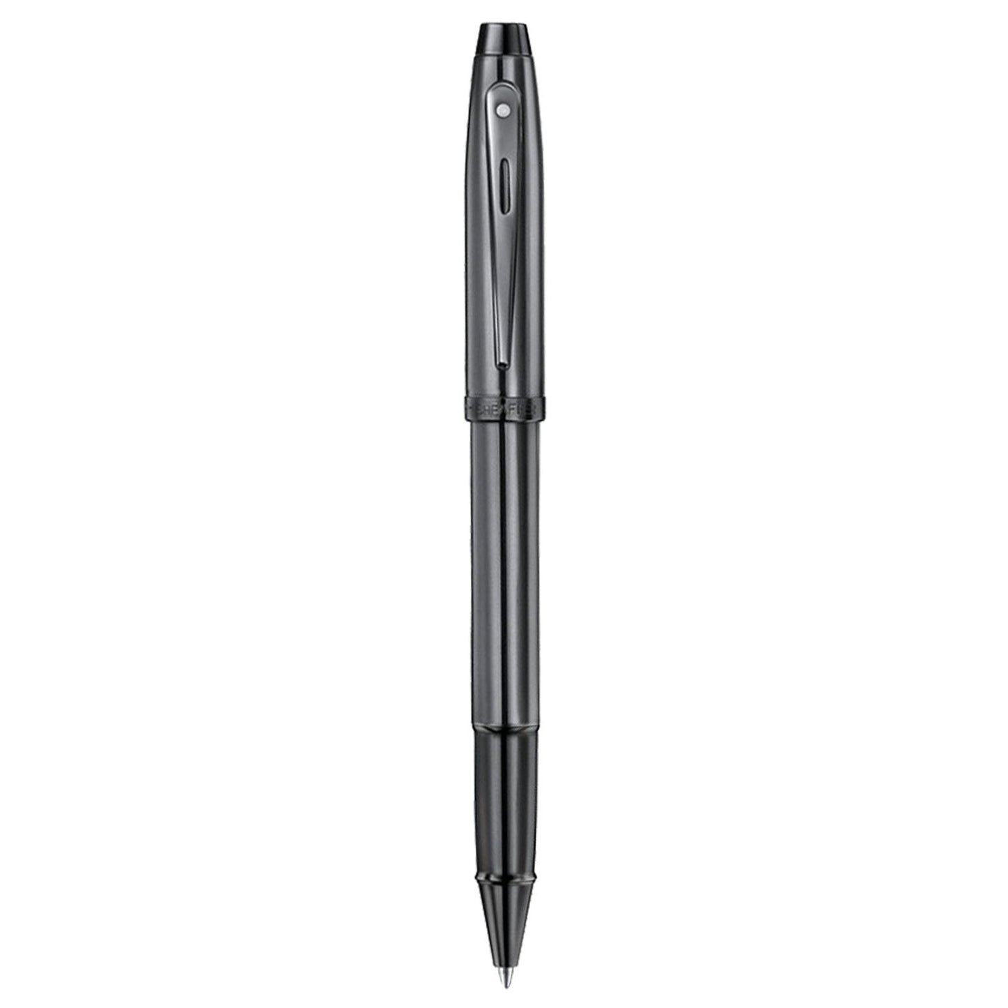 Sheaffer 100 Shiny Dark Grey PVD Roller Ball Pen E9375-RB
