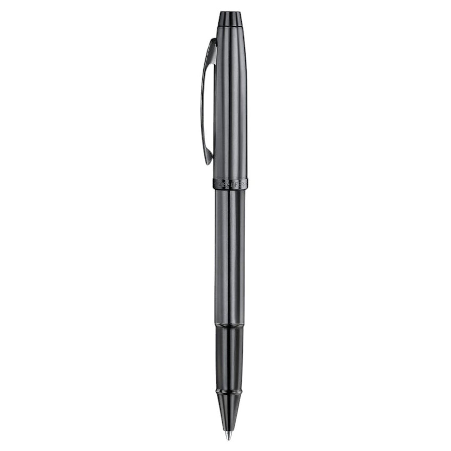Sheaffer 100 Shiny Dark Grey PVD Roller Ball Pen E9375-RB