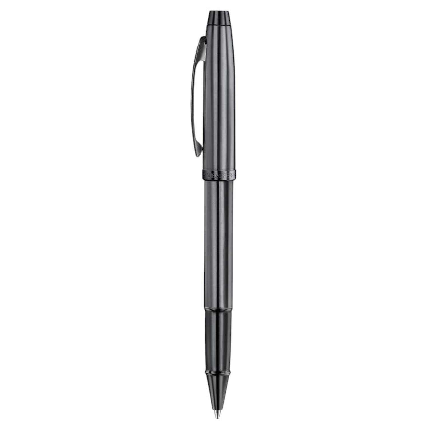 Sheaffer 100 Shiny Dark Grey PVD Roller Ball Pen E9375-RB