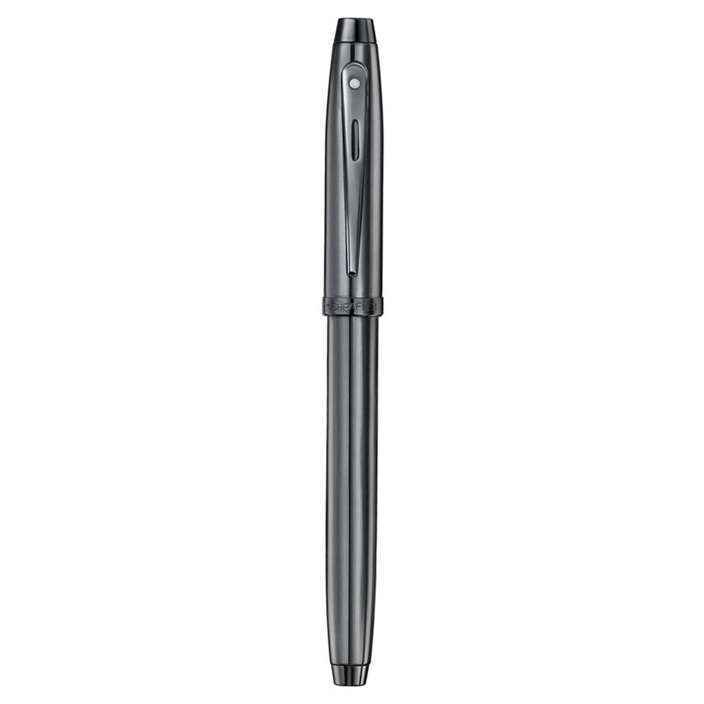 Sheaffer 100 Shiny Dark Grey PVD Roller Ball Pen E9375-RB