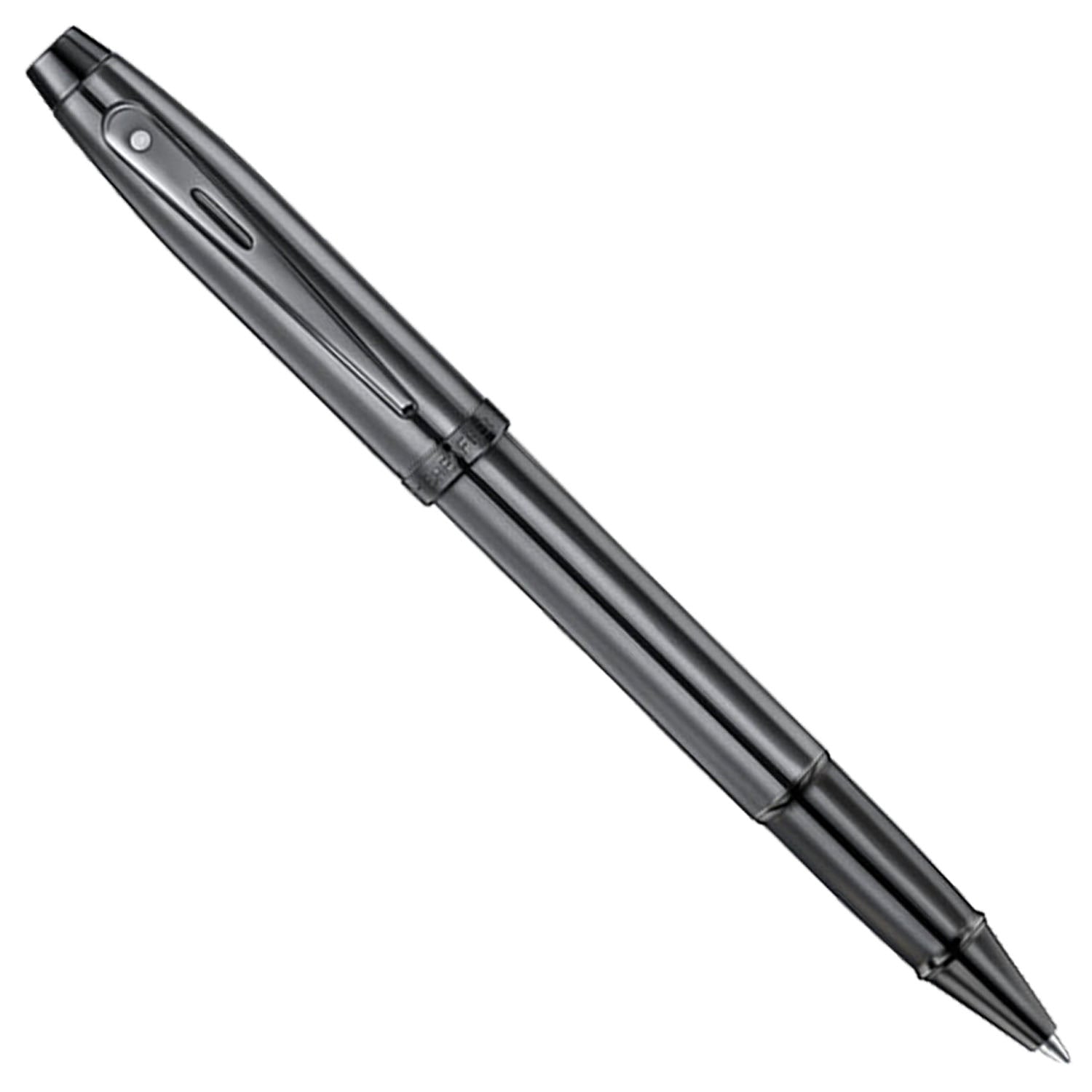 Sheaffer 100 Shiny Dark Grey PVD Roller Ball Pen E9375-RB
