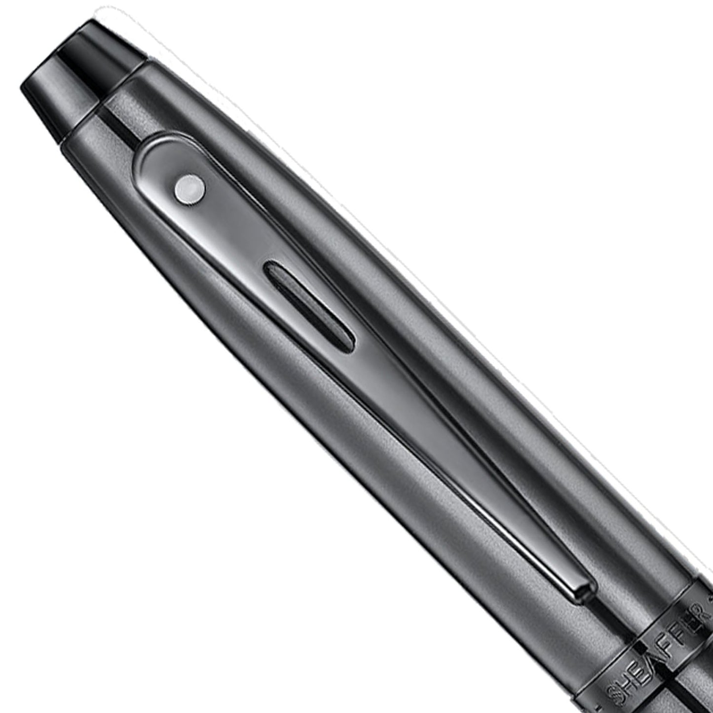Sheaffer 100 Shiny Dark Grey PVD Roller Ball Pen E9375-RB