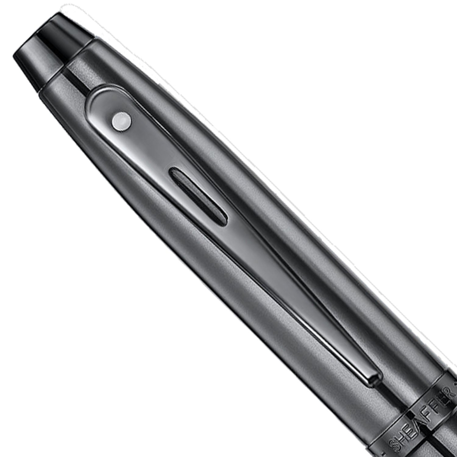 Sheaffer 100 Shiny Dark Grey PVD Roller Ball Pen E9375-RB