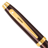 Sheaffer 100 Glossy Brown GT Ballpoint Pen + Credit Card Holder Gift Set G9370