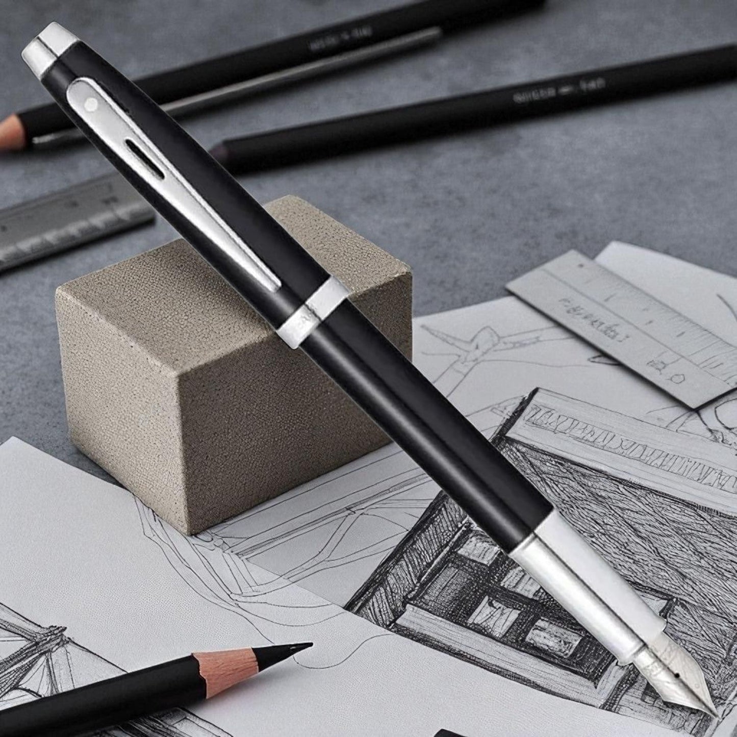 Sheaffer 100 Glossy Black CT Fountain Pen