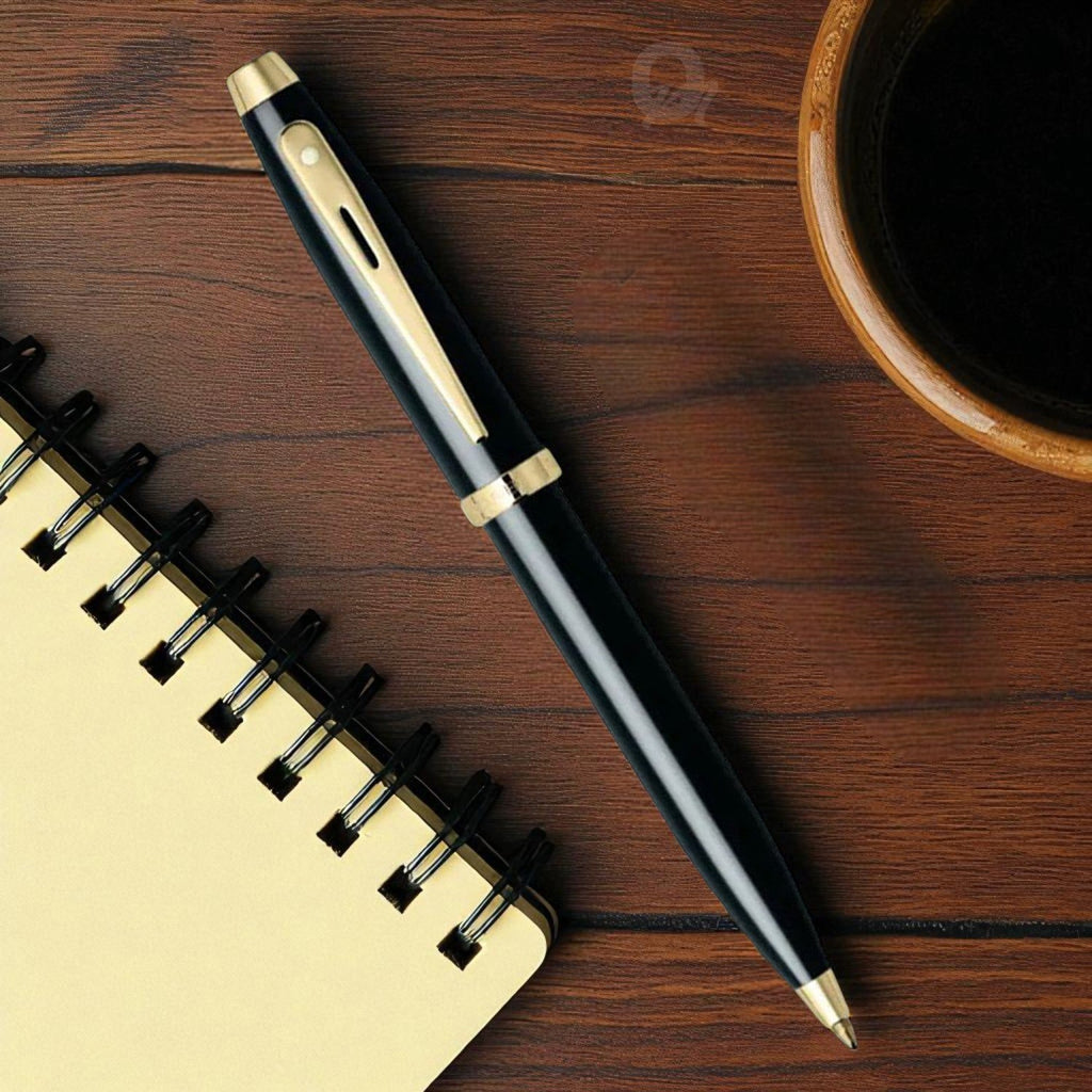 Sheaffer 100 Glossy Black GT Ballpoint Pen A9322