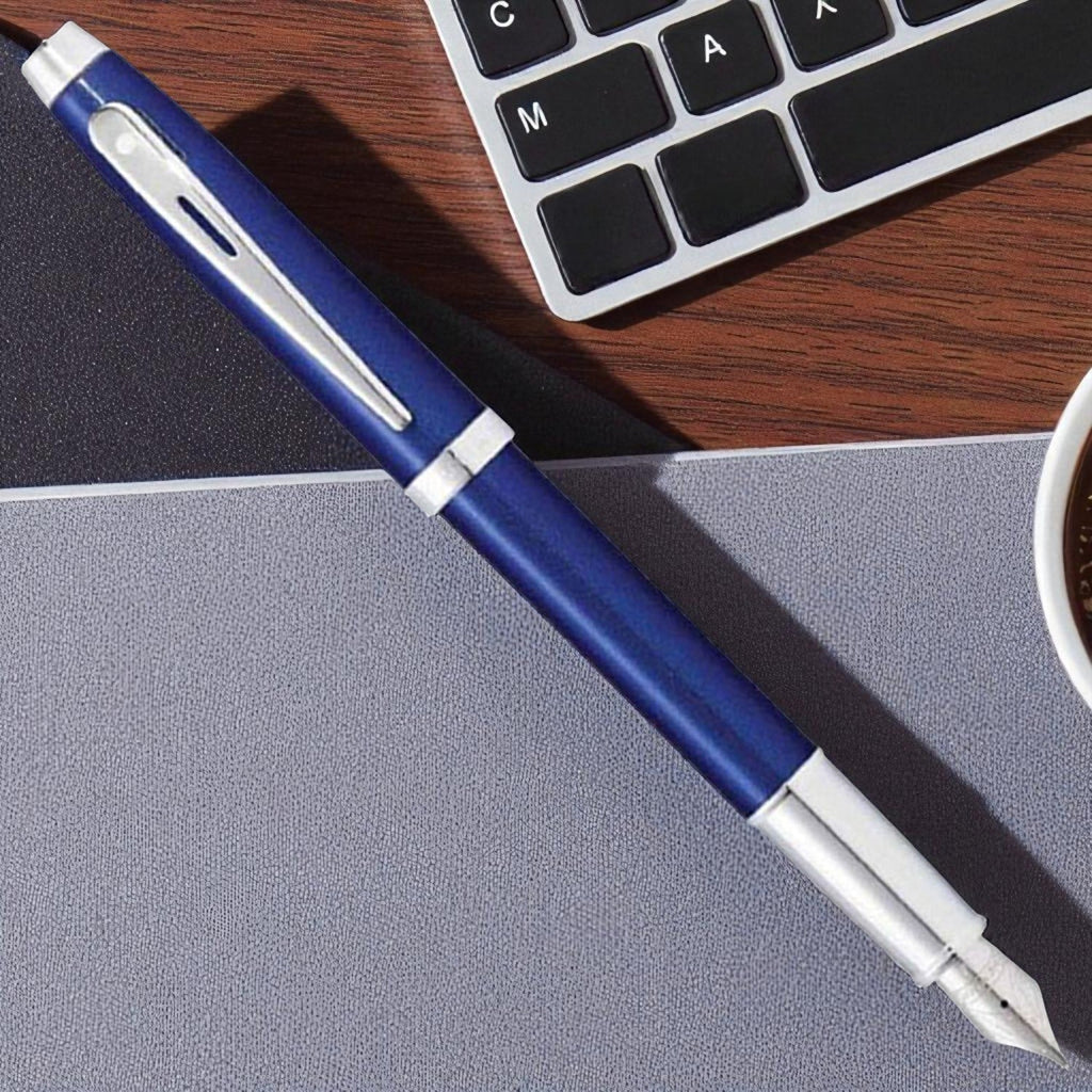 Sheaffer 100 Glossy Blue CT Fountain Pen