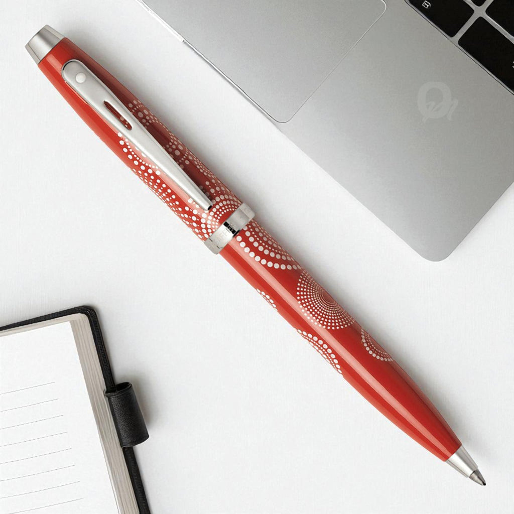 Sheaffer 100 Glossy Red CT Ballpoint Pen A9272