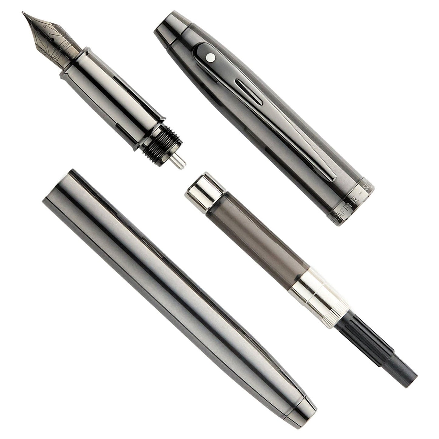 Sheaffer 100 Gunmetal Grey PVD Fountain Pen