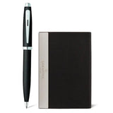 Sheaffer 100 Matte Black CT Ballpoint Pen + Business Card Holder Gift Set G9317