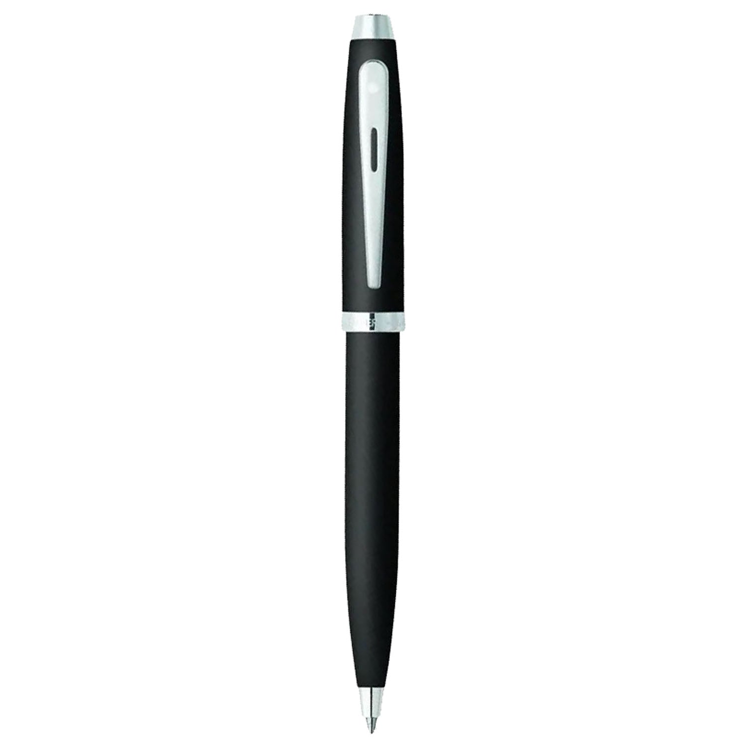 Sheaffer 100 Matte Black CT Ballpoint Pen + Business Card Holder Gift Set G9317