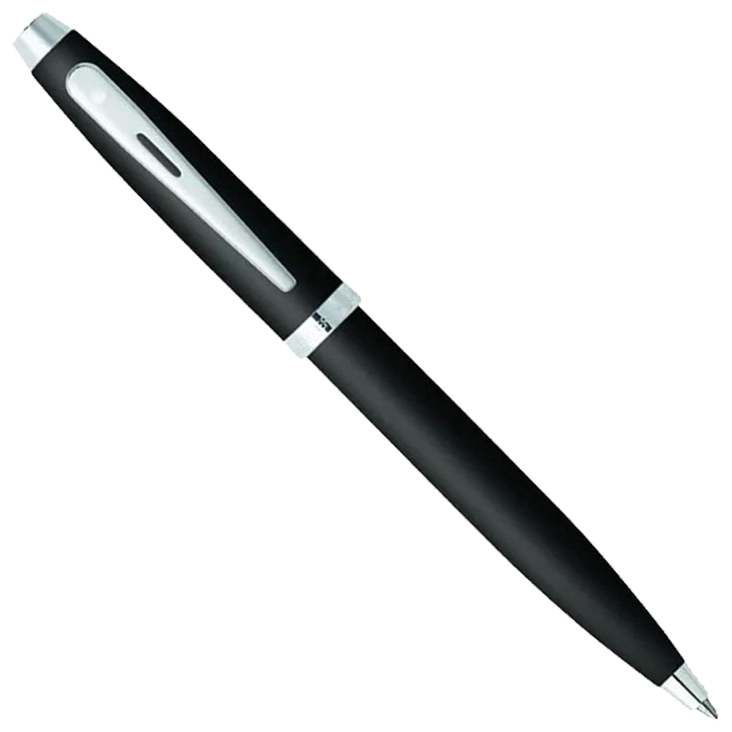 Sheaffer 100 Matte Black CT Ballpoint Pen + Business Card Holder Gift Set G9317