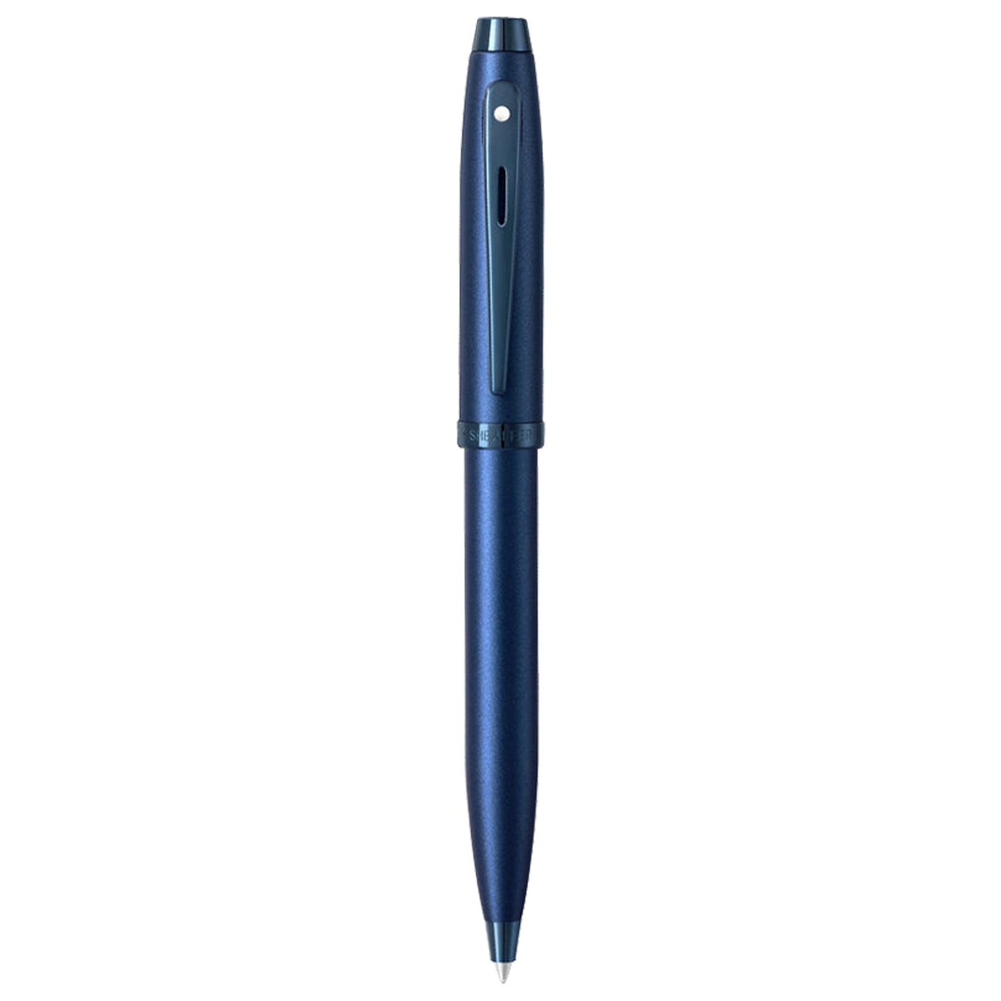 Sheaffer 100 Satin Blue PVD Ballpoint Pen A9371