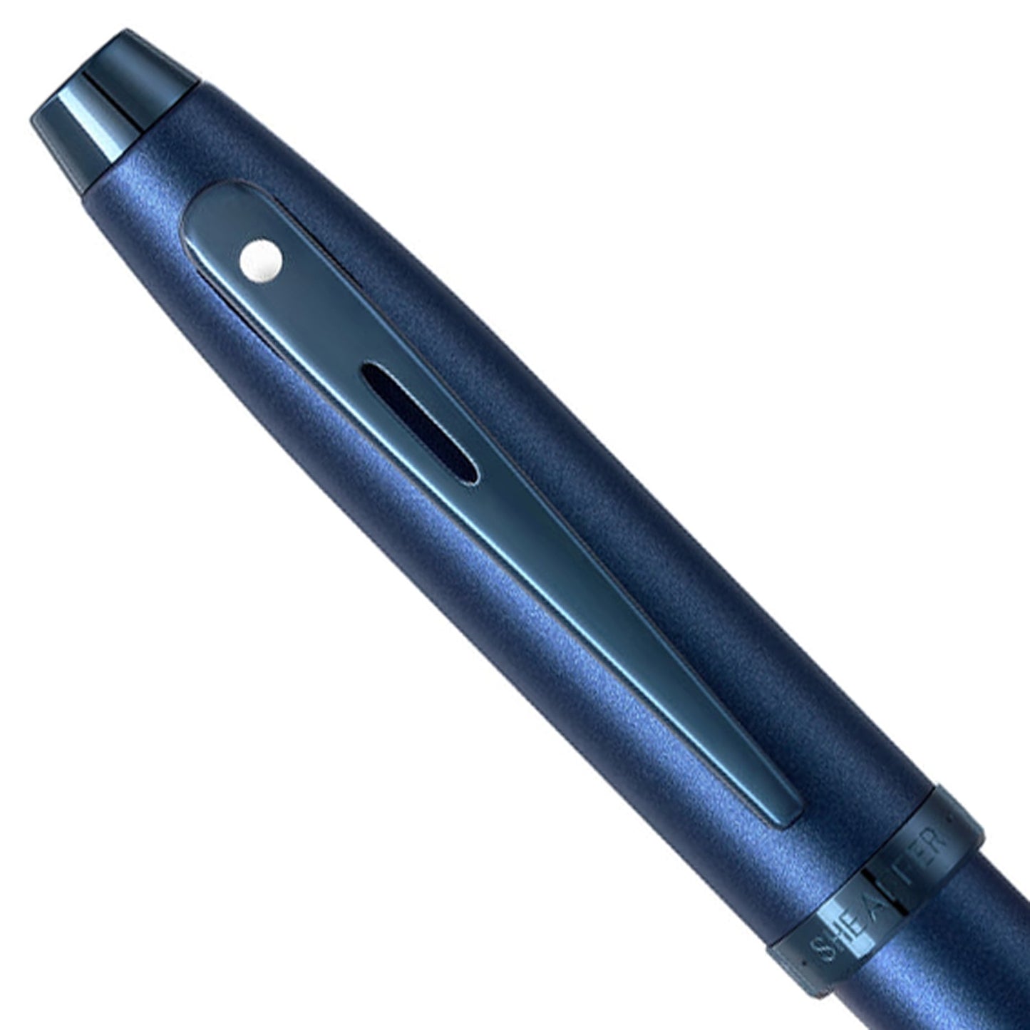 Sheaffer 100 Satin Blue PVD Ballpoint Pen A9371