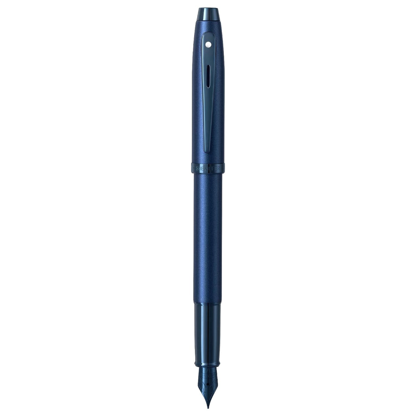 Sheaffer 100 Satin Blue PVD Fountain Pen