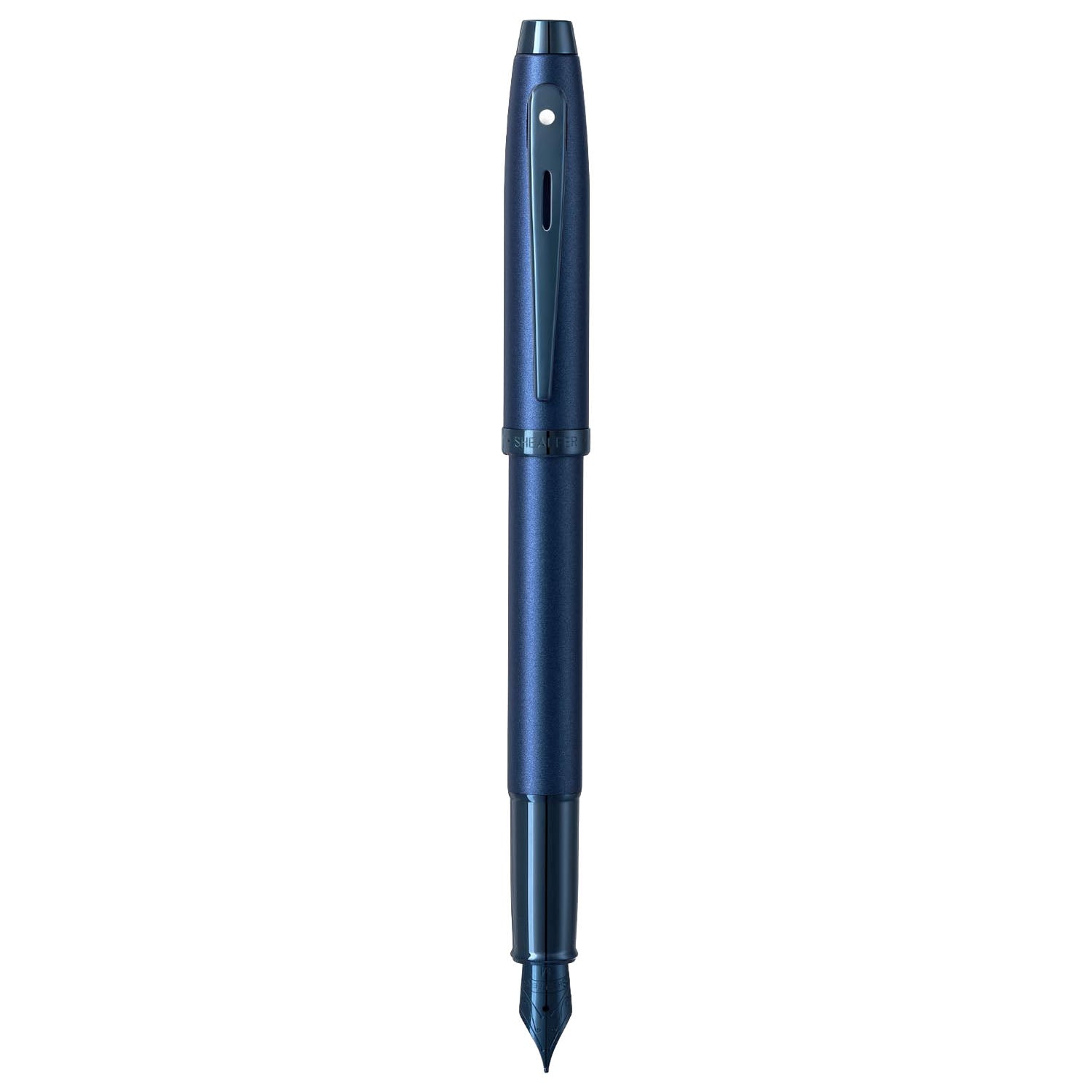 Sheaffer 100 Satin Blue PVD Fountain Pen