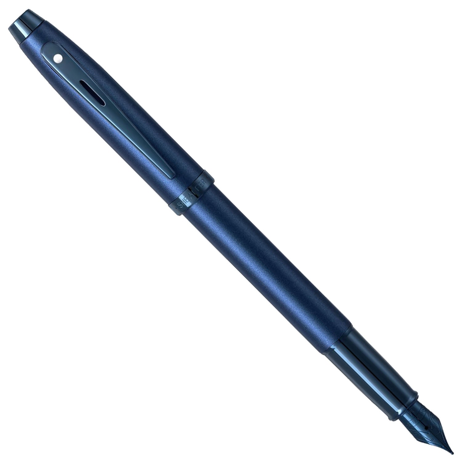 Sheaffer 100 Satin Blue PVD Fountain Pen